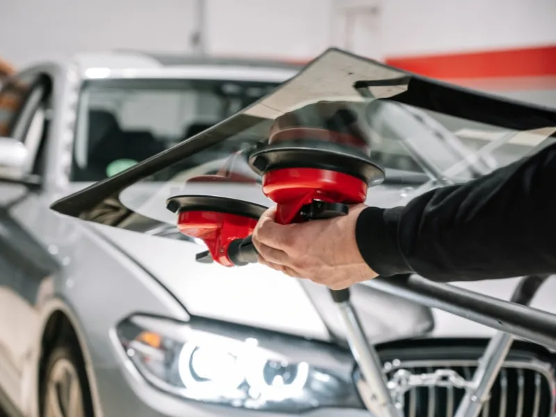 Clear View Auto Glass technician working on a vehicle