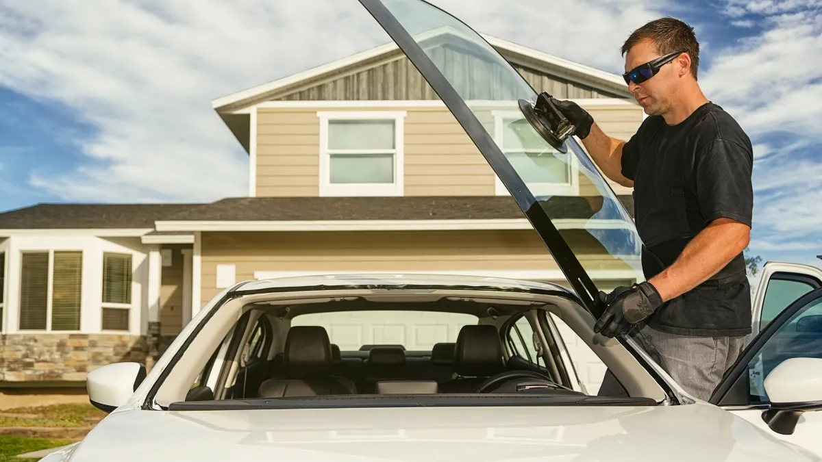 Clear View Auto Glass mobile technician performing service